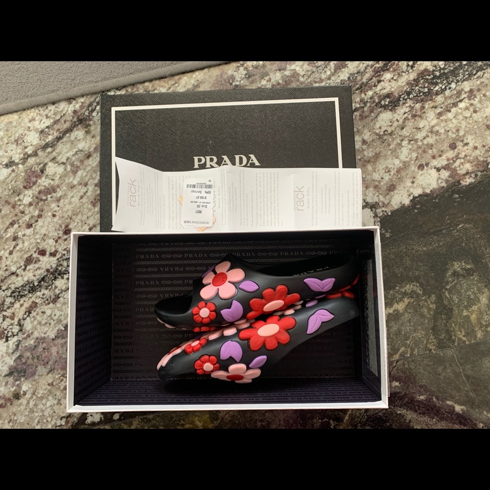 Prada floral sandal